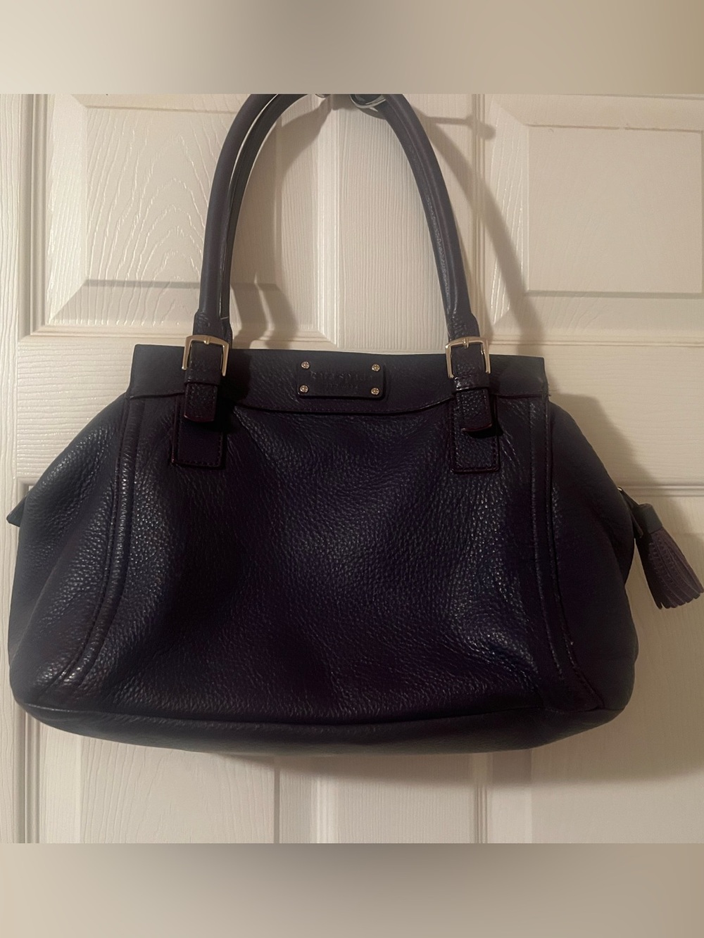 Kate Spade New York Southport Avenue Cameron Satchel African Violet Leather Tote